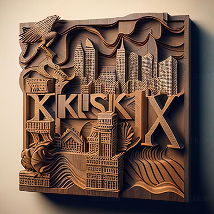 3D модель Канзас-Ситиx Канзас (STL)